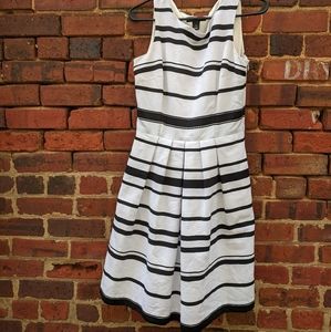 WHBM Jacquard Striped Dress